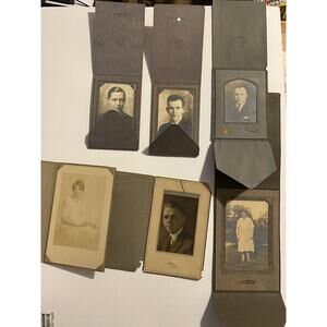 Antique Vintage Photo Lot 1920s 1930's? Cardboard Folio Black and White Photos